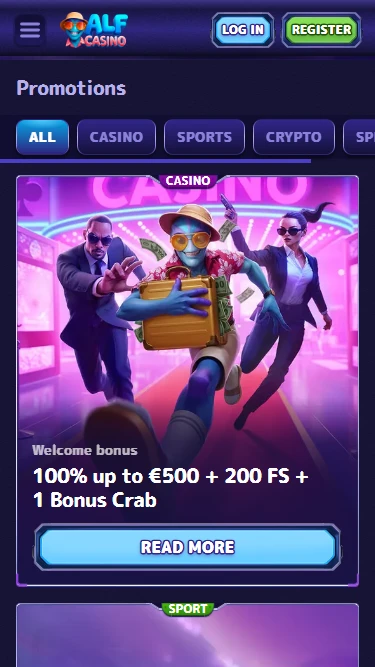 Alfcasino Casino — bonus powitalny